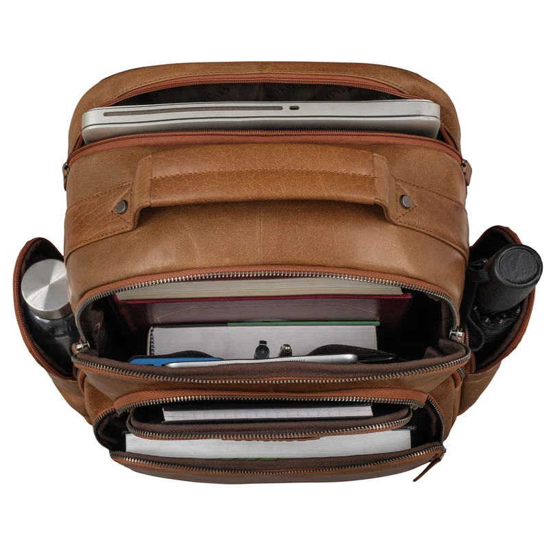 "Josef" XXL Leder Rucksack mit Laptop-Fach 15,6 Zoll Herren und Damen