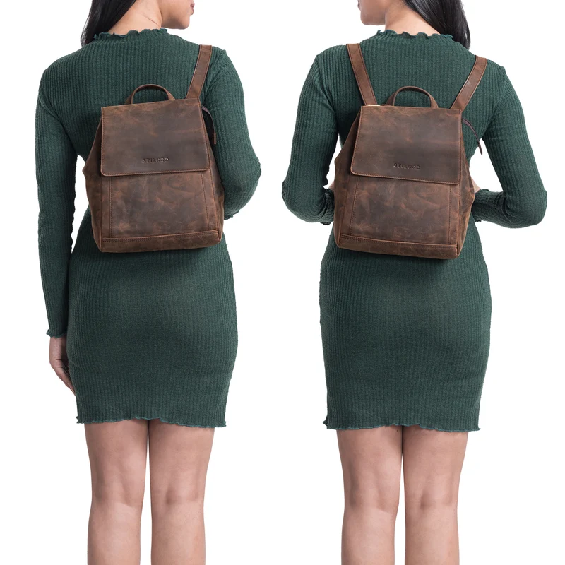 "Allegra" Elegante Rucksack Handtasche Damen Leder