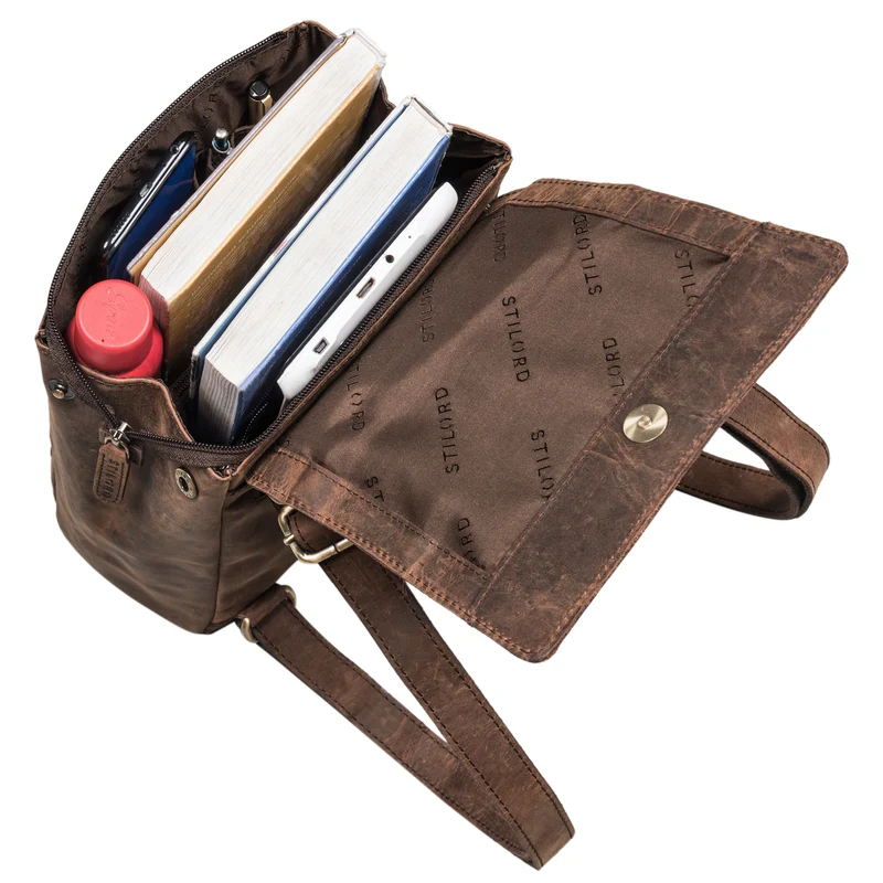 "Allegra" Elegante Rucksack Handtasche Damen Leder