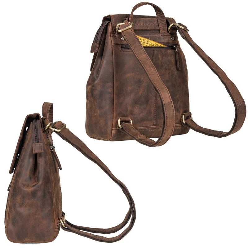 "Allegra" Elegante Rucksack Handtasche Damen Leder
