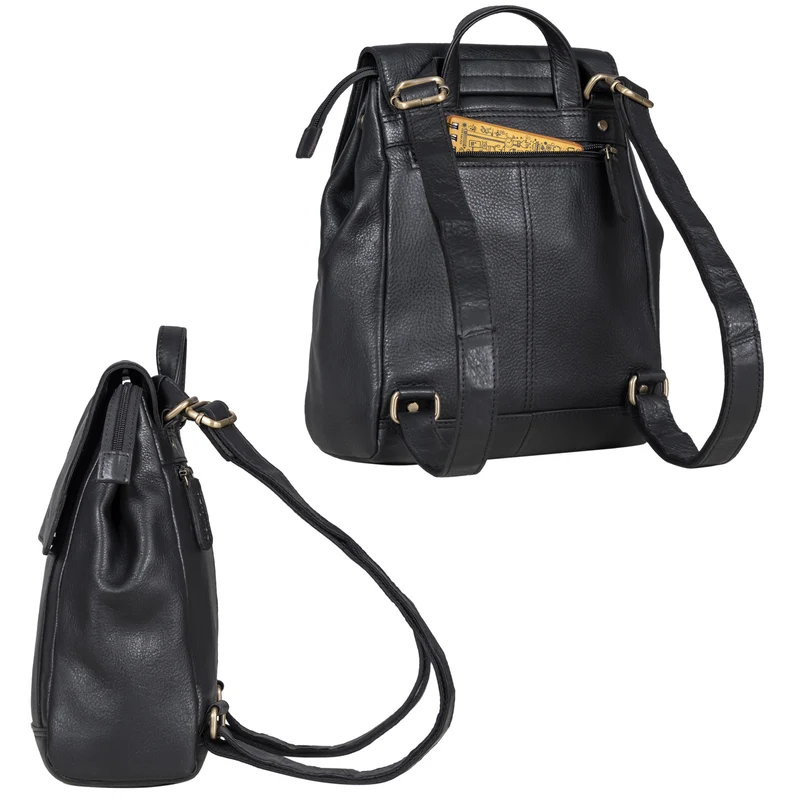 "Allegra" Elegante Rucksack Handtasche Damen Leder