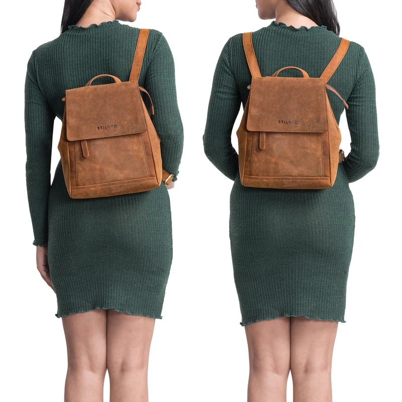 "Allegra" Elegante Rucksack Handtasche Damen Leder