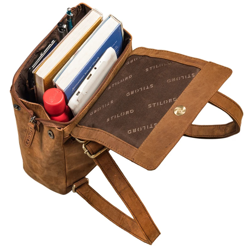 "Allegra" Elegante Rucksack Handtasche Damen Leder