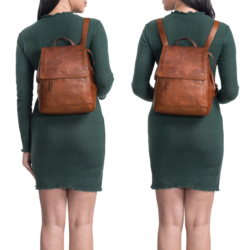 "Allegra" Elegante Rucksack Handtasche Damen Leder