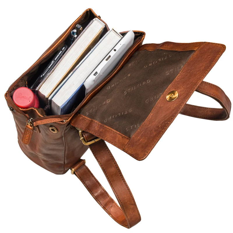 "Allegra" Elegante Rucksack Handtasche Damen Leder