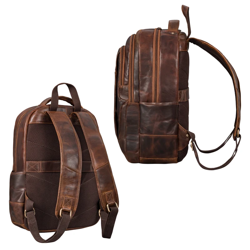 "Lucio" Hochwertiger Arbeitsrucksack Leder