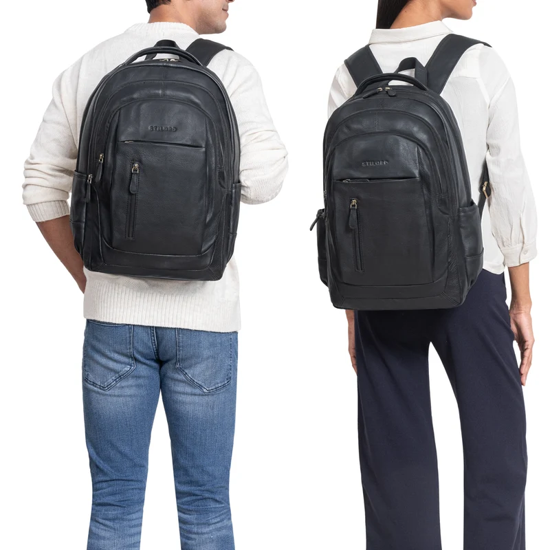 "Lucio" Hochwertiger Arbeitsrucksack Leder