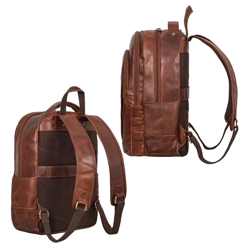 "Lucio" Hochwertiger Arbeitsrucksack Leder