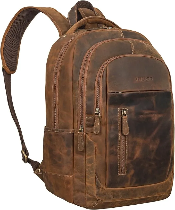 "Lucio" Hochwertiger Arbeitsrucksack Leder