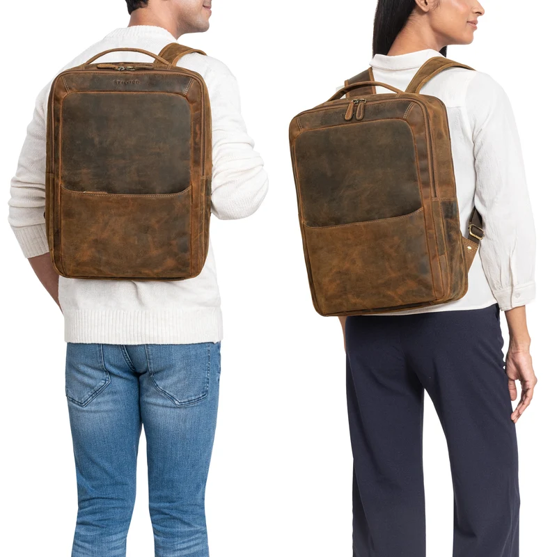 "Kalle" Großer Laptop Rucksack 15,6 Zoll mit vielen Fächern Laptopfach