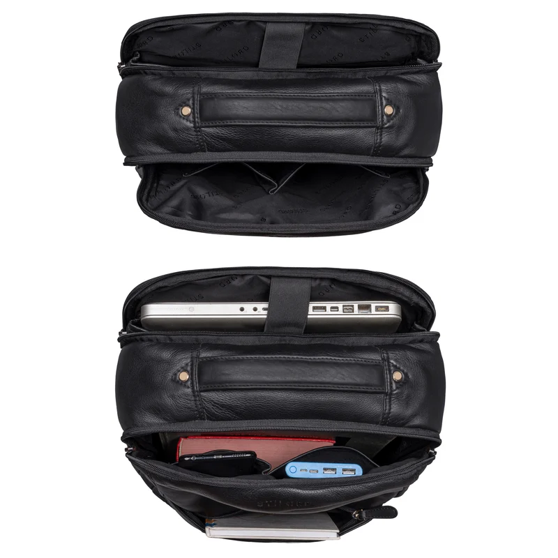 "Kalle" Großer Laptop Rucksack 15,6 Zoll mit vielen Fächern Laptopfach