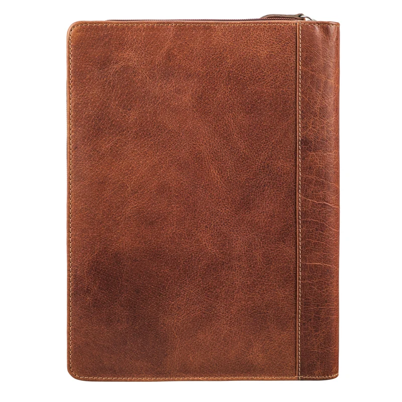 "Leif" Kleine Leder Dokumententasche A5 mit Ringbuch Nachfüllbar