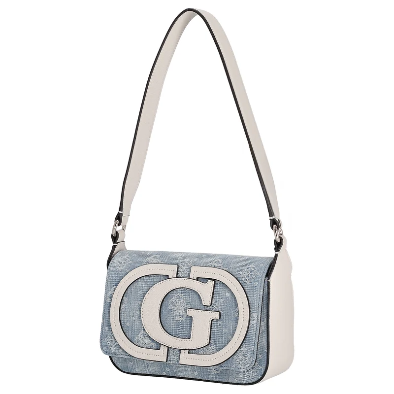 Guess Ruby Flap - Schultertasche 20 cm (denim logo)