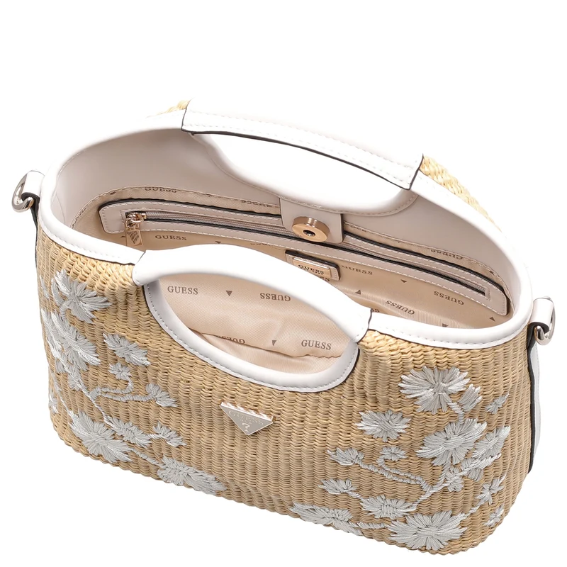 Guess Kirsten Mini Satchel - Henkeltasche 24 cm (off white)