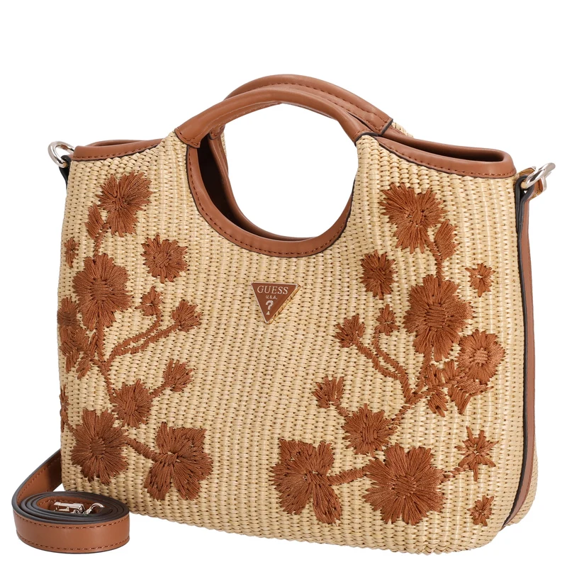 Guess Kirsten Mini Satchel - Henkeltasche 24 cm (caramel)