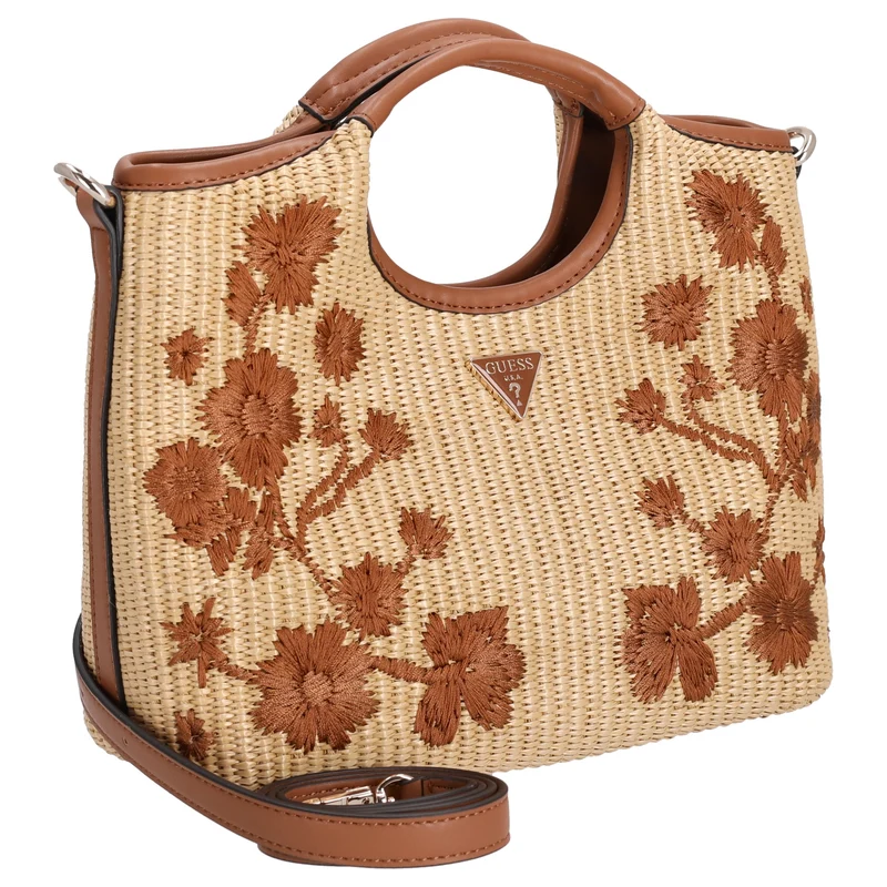 Guess Kirsten Mini Satchel - Henkeltasche 24 cm (caramel)