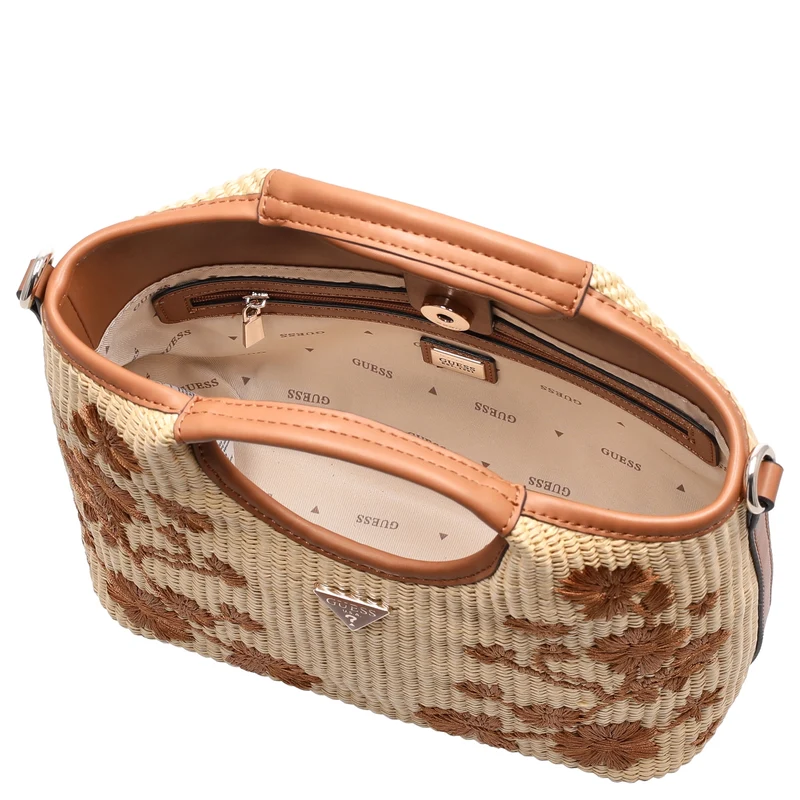 Guess Kirsten Mini Satchel - Henkeltasche 24 cm (caramel)
