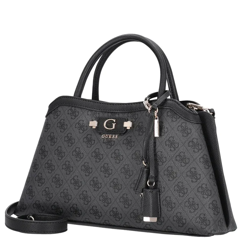 Guess Lindsey Satchel - Henkeltasche 36 cm (coal logo)