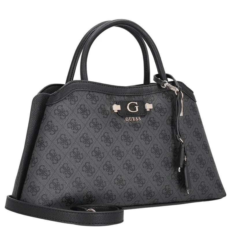 Guess Lindsey Satchel - Henkeltasche 36 cm (coal logo)