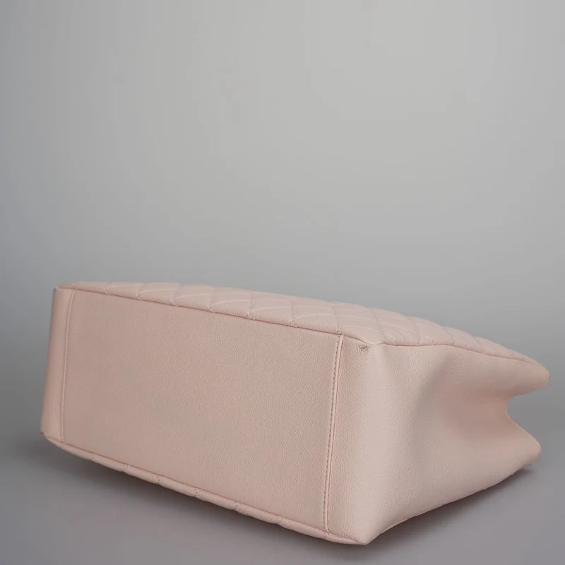 Chanel Pink Grand Shopping Tote Hellrosa GST-Tasche in Kaviar