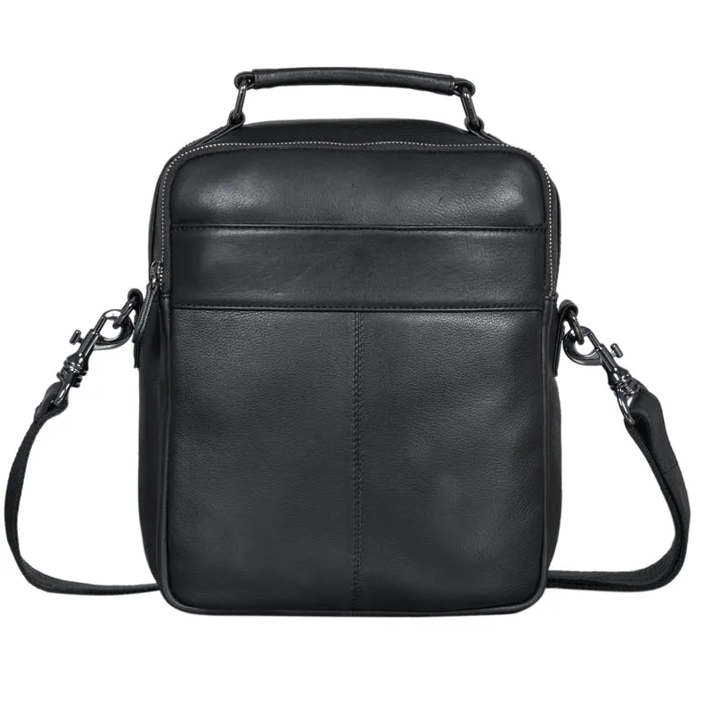 "Joe" Modische Herrentasche mit Handgriff zum Umhängen aus Leder