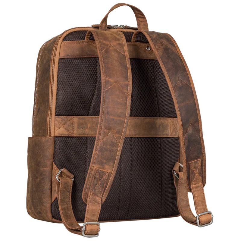 "Mariano" Stilvoller Notebook Rucksack 15,6 Zoll Leder