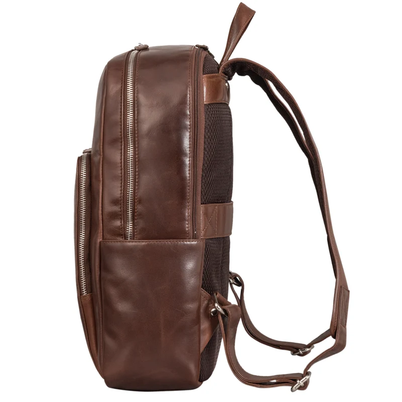 "Mariano" Stilvoller Notebook Rucksack 15,6 Zoll Leder