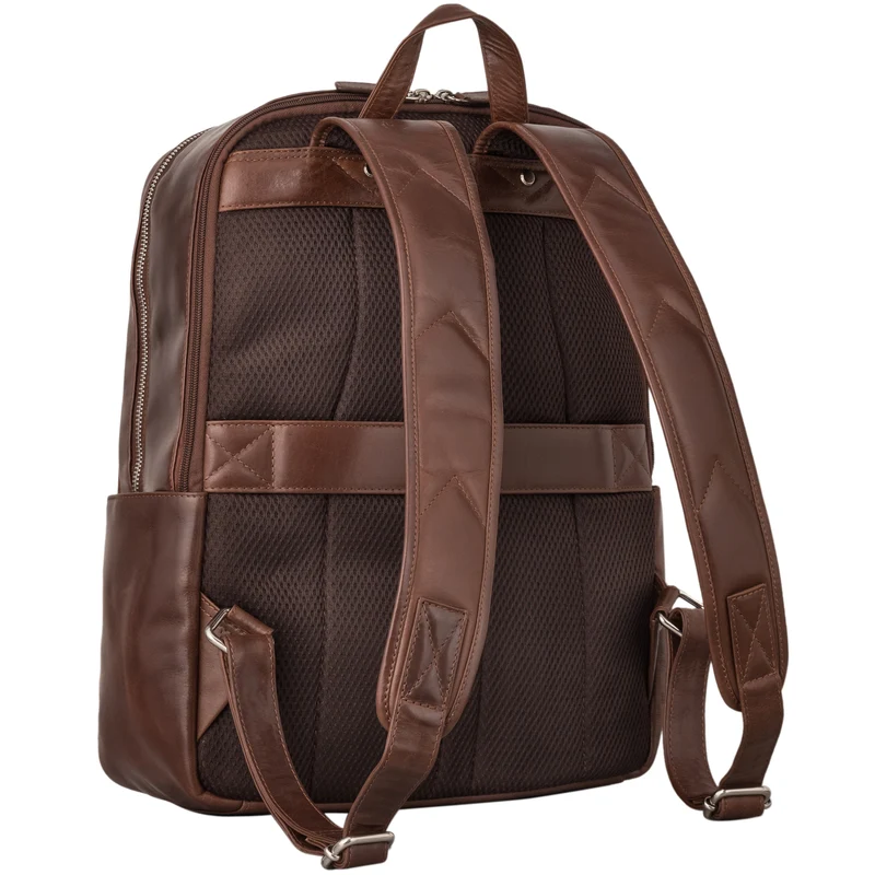 "Mariano" Stilvoller Notebook Rucksack 15,6 Zoll Leder