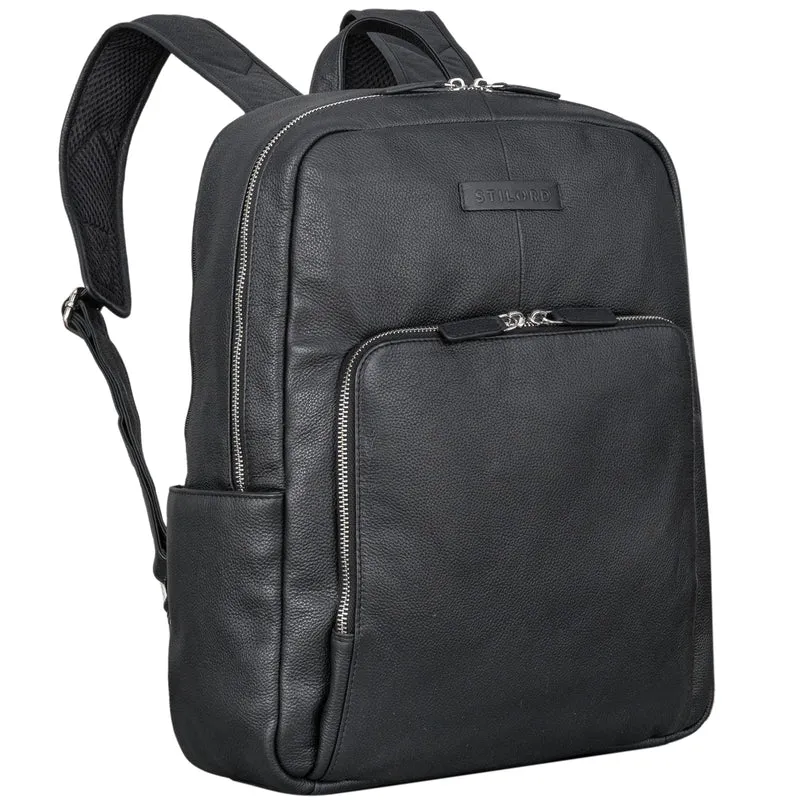 "Mariano" Stilvoller Notebook Rucksack 15,6 Zoll Leder