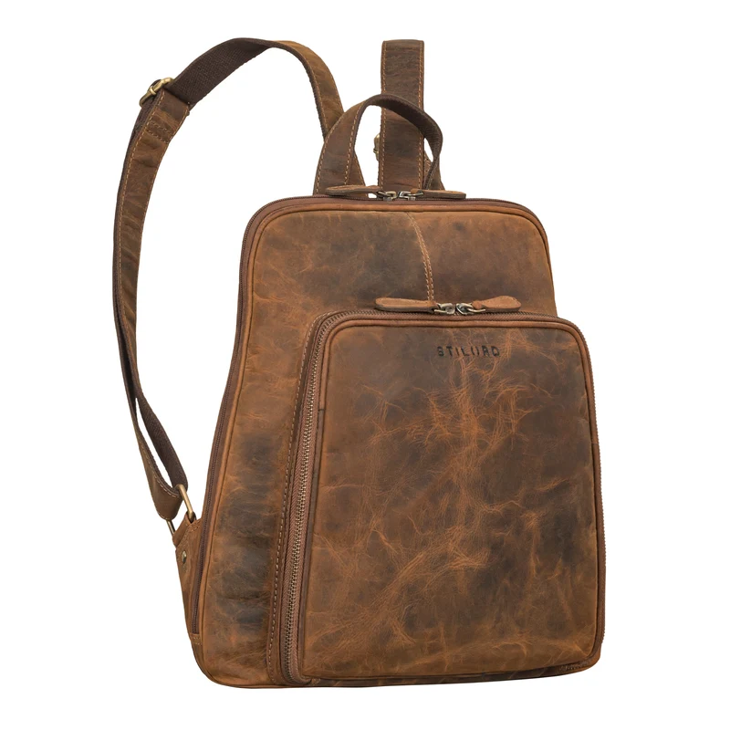 "Delia" Hochwertige Vintage Damen Rucksackhandtasche