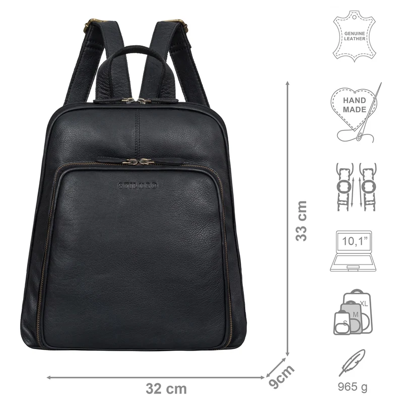 "Delia" Hochwertige Vintage Damen Rucksackhandtasche