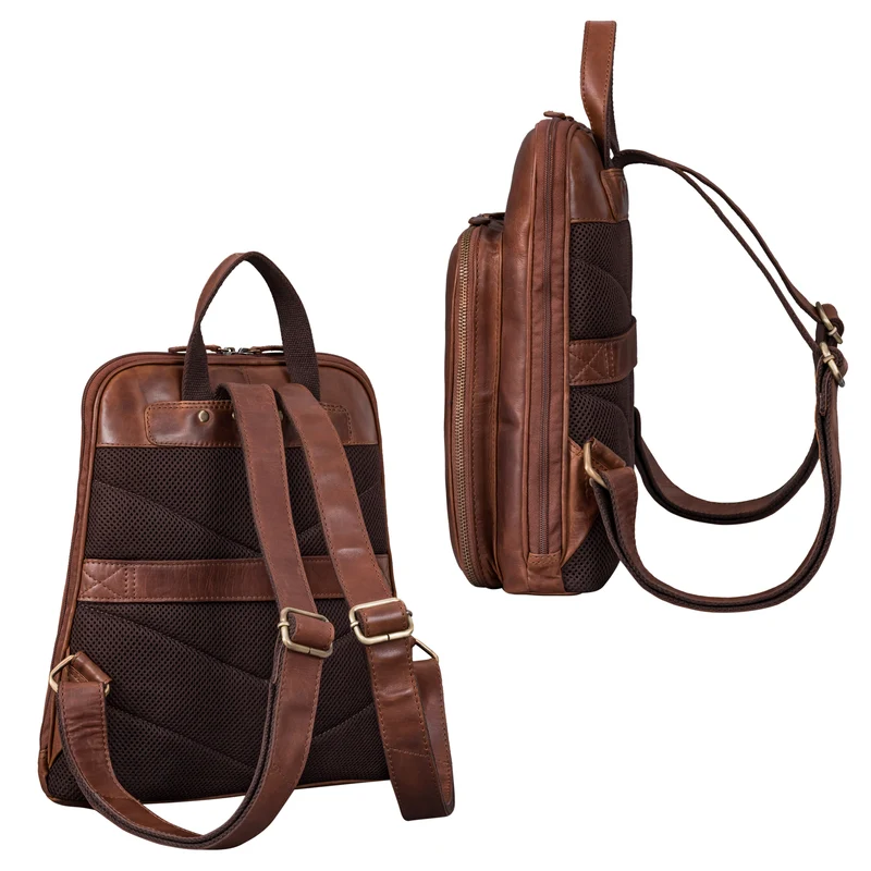 "Delia" Hochwertige Vintage Damen Rucksackhandtasche