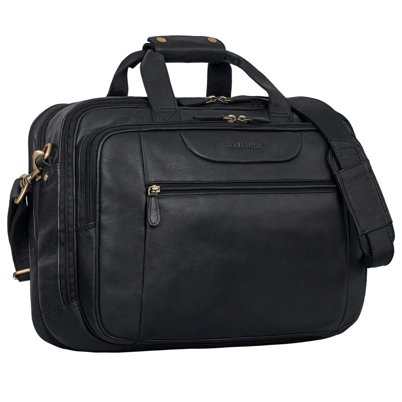 "Knut" Moderne Aktentasche Leder im Vintage Design