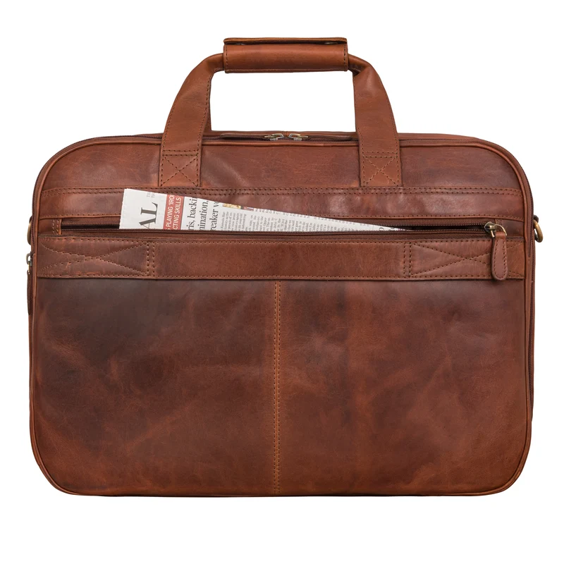 "Knut" Moderne Aktentasche Leder im Vintage Design