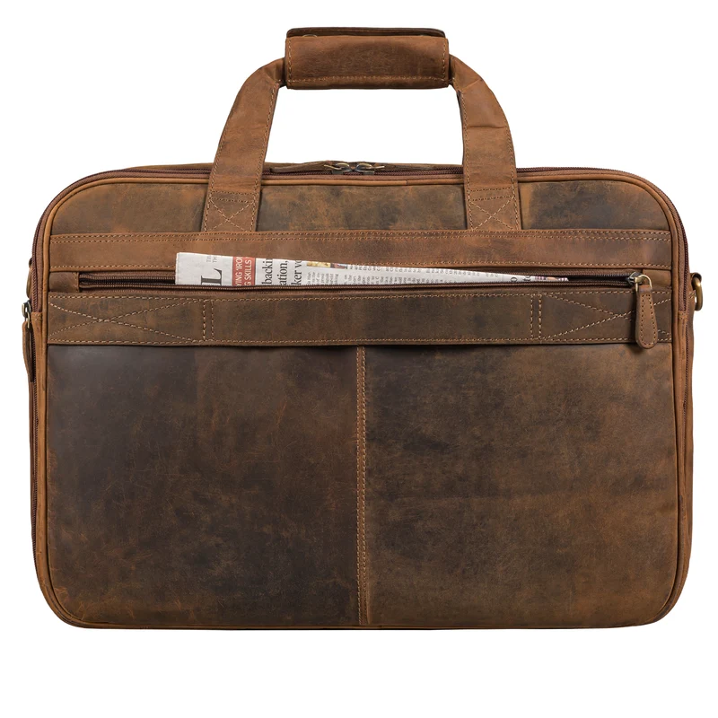 "Knut" Moderne Aktentasche Leder im Vintage Design