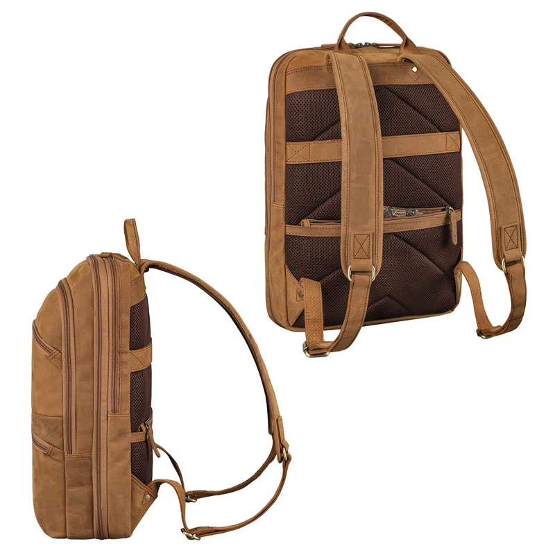 "Giuseppe" Schmaler Laptop Rucksack 15 - 16 Zoll für Damen und Herren