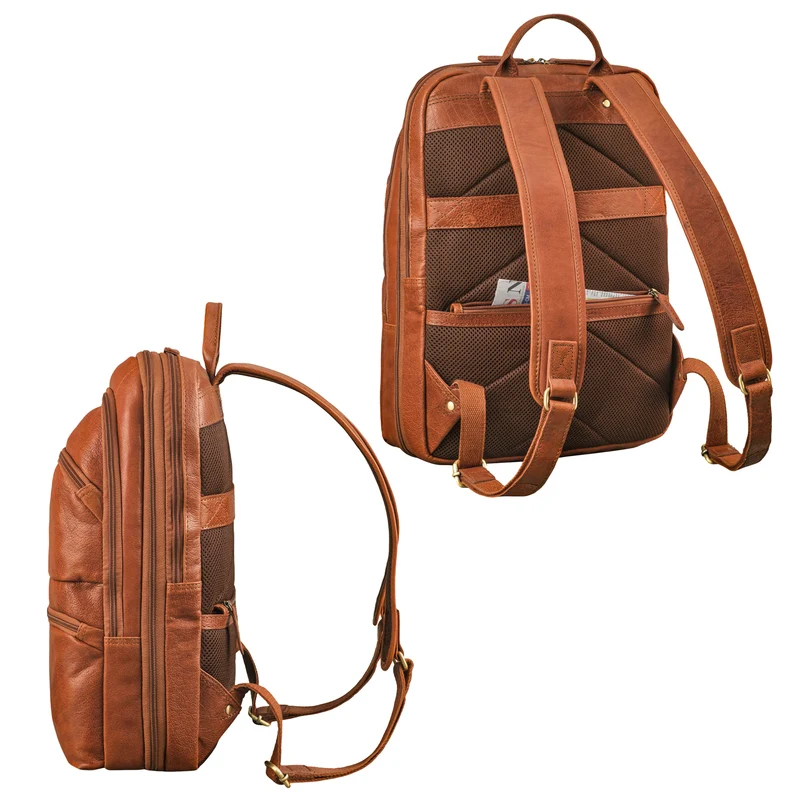 "Giuseppe" Schmaler Laptop Rucksack 15 - 16 Zoll für Damen und Herren