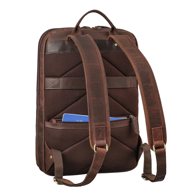 "Giuseppe" Schmaler Laptop Rucksack 15 - 16 Zoll für Damen und Herren