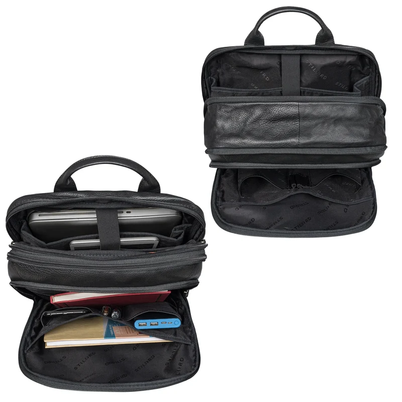 "Giuseppe" Schmaler Laptop Rucksack 15 - 16 Zoll für Damen und Herren