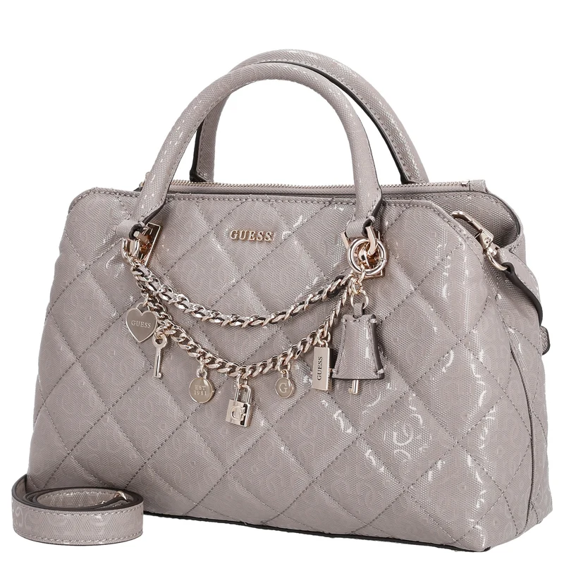 Guess Libby 2 Comp Satchel - Henkeltasche 30 cm (dark taupe)