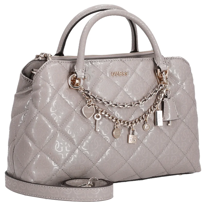 Guess Libby 2 Comp Satchel - Henkeltasche 30 cm (dark taupe)
