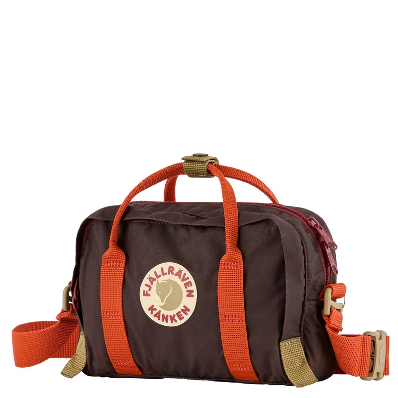 Fjällräven Kånken Koncept - Umhängetasche 22 cm (black oak-rowan red)
