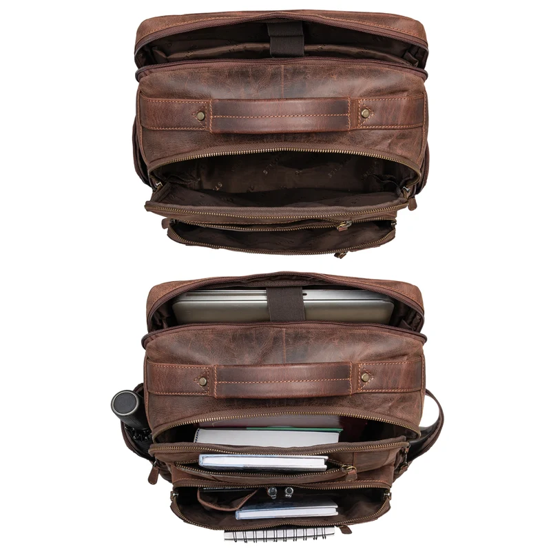 "Eike" Modischer Laptoprucksack 15,6 Zoll Leder