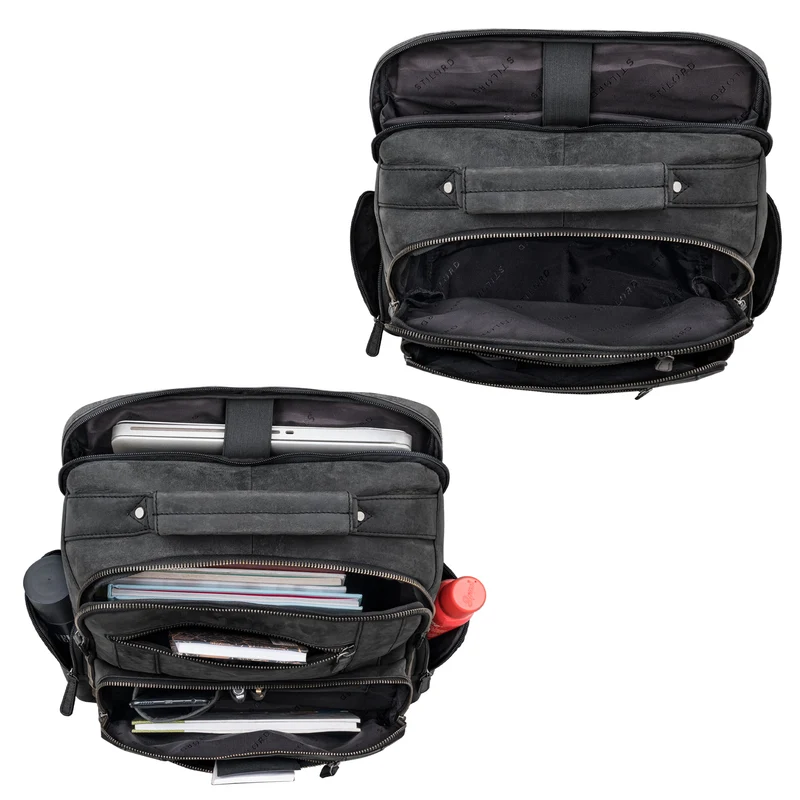 "Eike" Modischer Laptoprucksack 15,6 Zoll Leder