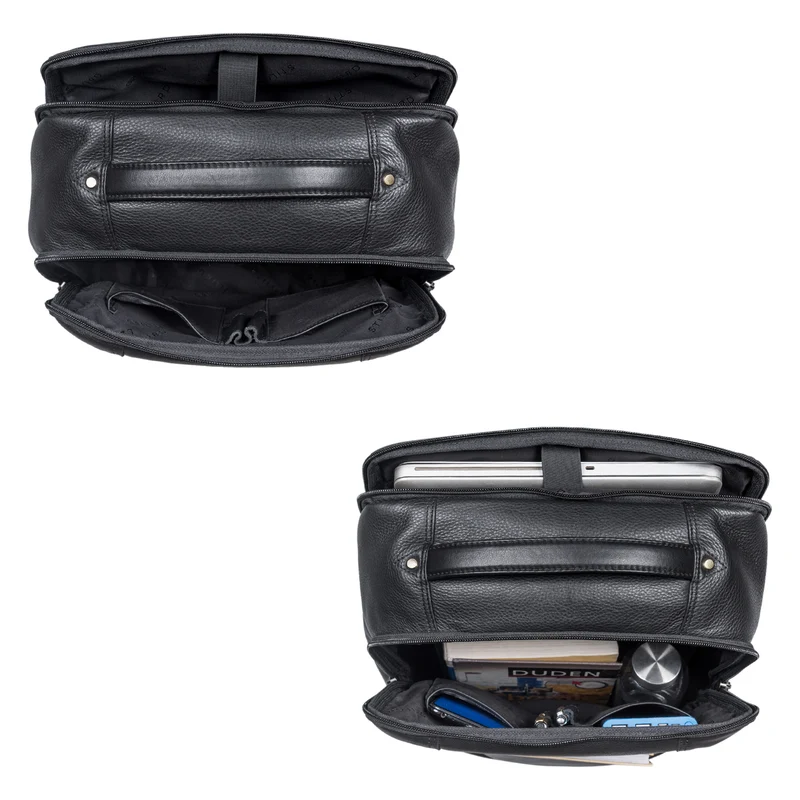 "Balduin" Großer Leder Laptop Rucksack