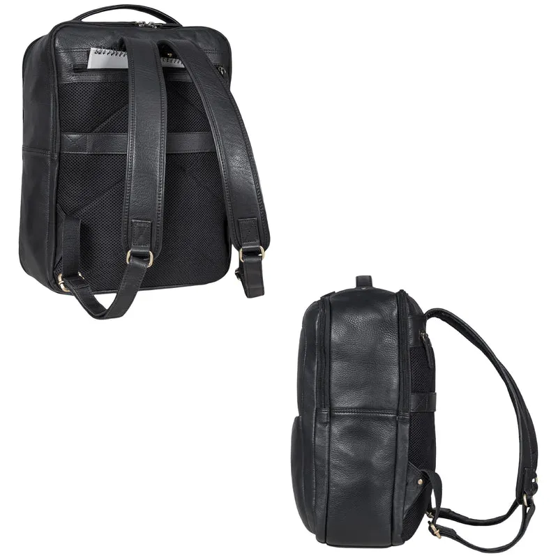 "Balduin" Großer Leder Laptop Rucksack