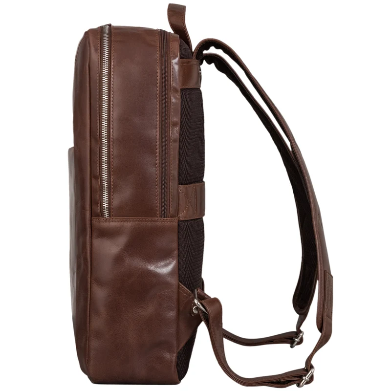 "Lion" Leder Laptop-Rucksack 15,6 Zoll Leder für Damen und Herren