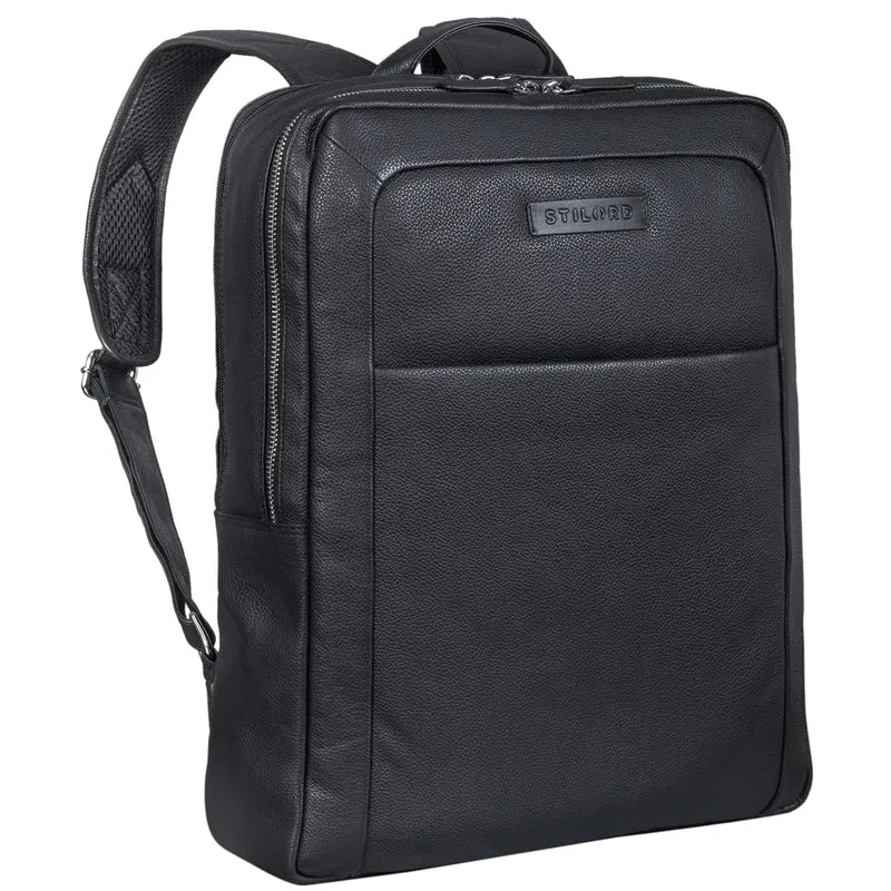 "Lion" Leder Laptop-Rucksack 15,6 Zoll Leder für Damen und Herren