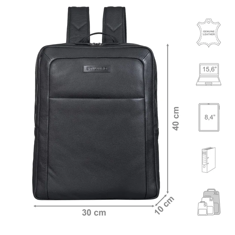 "Lion" Leder Laptop-Rucksack 15,6 Zoll Leder für Damen und Herren