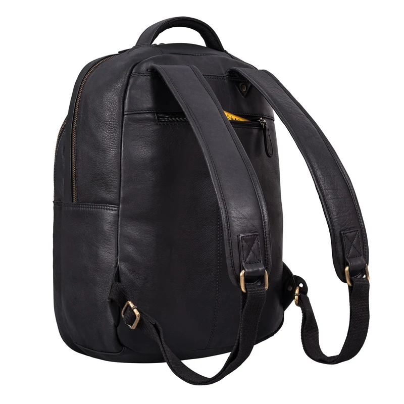 "Alura" Großer Rucksack Damen und Herren Leder - 15,6 Zoll Laptopfach